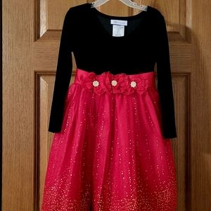 Beautiful Bonnie Jean Christmas Holidays Party Dress Little Girl's Size 5